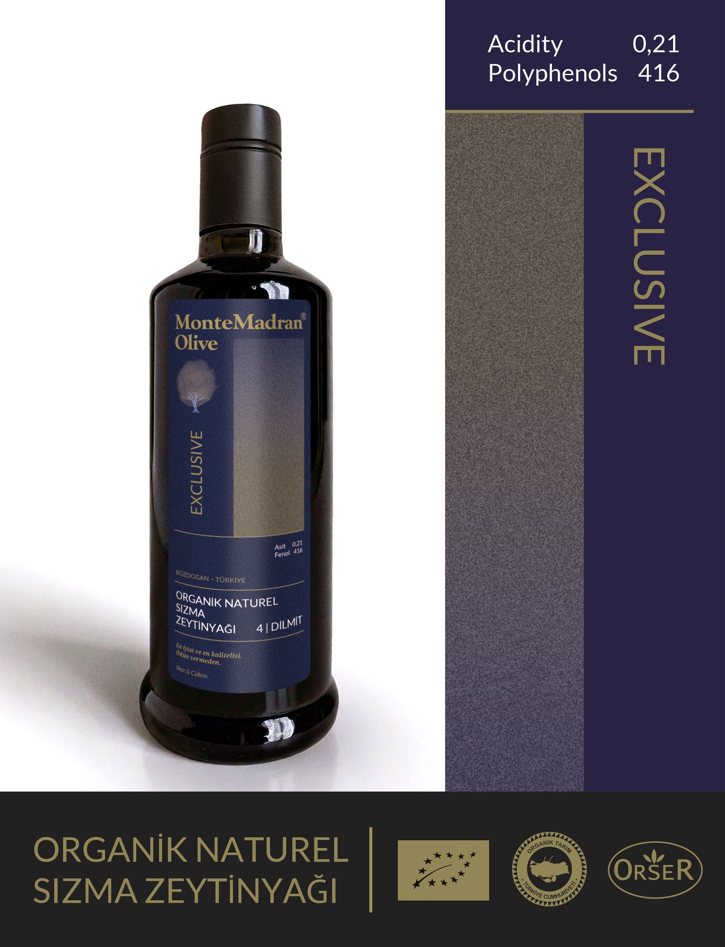 ORGANİK 2025 yeni ürün! EXCLUSIVE - ERKEN HASAT yakıcı ve acı 0,21 serbest ASİT 416 FENOL - 250ml