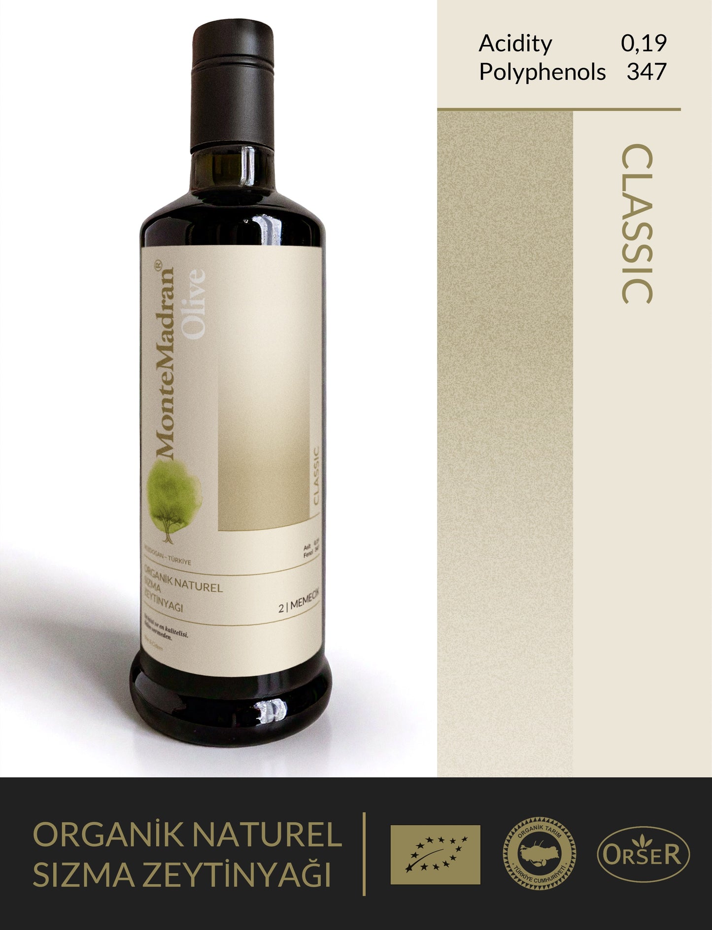 ORGANİK 2025 yeni ürün! CLASSIC - ERKEN HASAT yakıcı ve acı 0,19 serbest ASİT 347 FENOL - 500ml